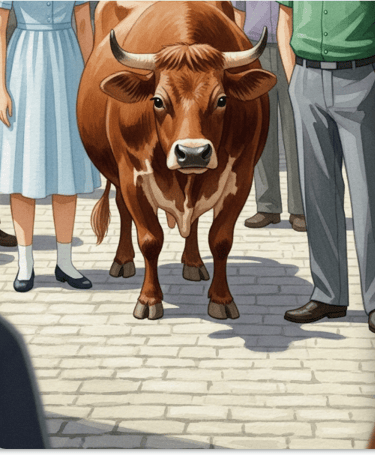 The Brown Cow in Town