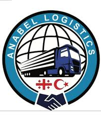 Anabel Logistics logo with a transport truck, world globe, and Georgia and Turkey flags.