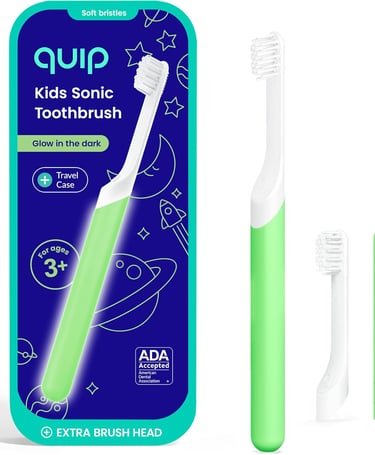 quip sonic electric toothbrush with glow in the dark handle