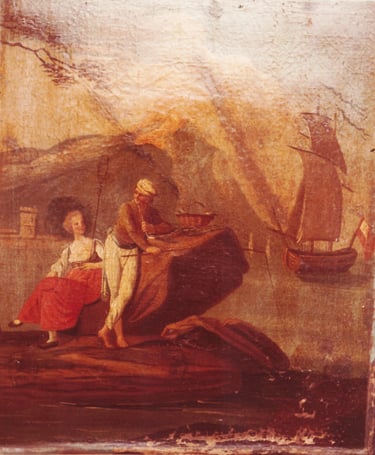 Sybille Ingold restauration de tableau 5 avant