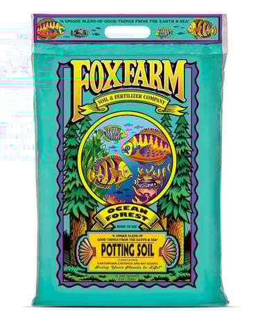 Fox Farm potting soil used as a base for DIY indoor plant soil mix