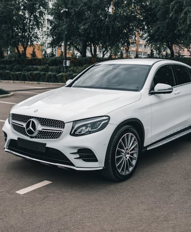 Mecedes Benz glc 300 coupe fitted with premium tyres sold at our tire shop in lagos