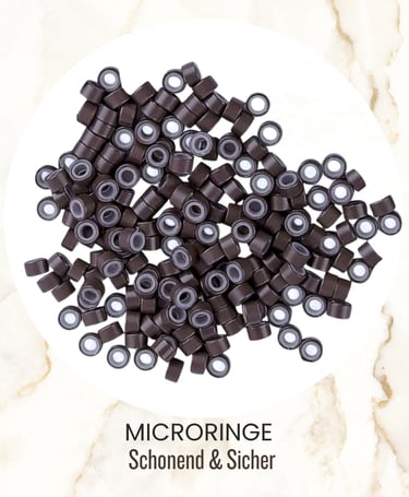 microringe mit silikon für haar extensions