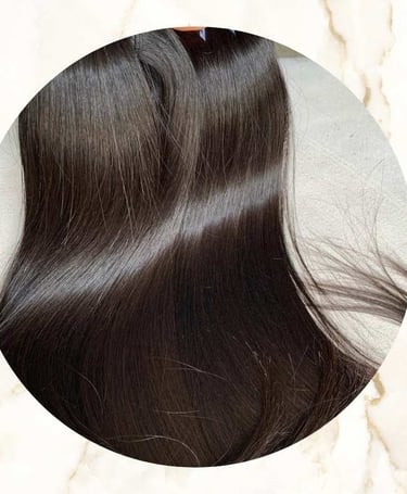 Echthaar Glatte Tressen Natur