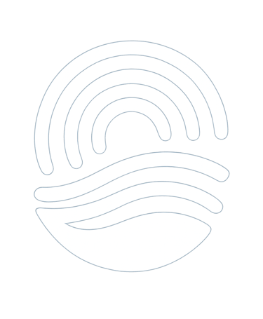 Official logo for Mallorca Unlocked, featuring an abstract icon with fluid lines symbolizing experiences of the island.