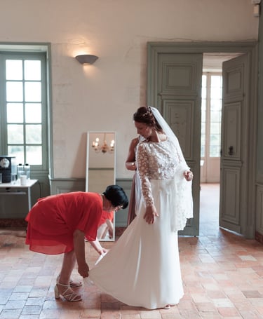 Préparatifs au Château & Golf La Perrière La Maison Younan à Angers.