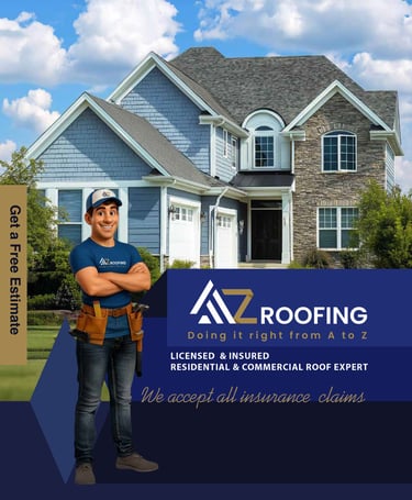 AZ Roofing's Folder Design by: Mantegh Studio