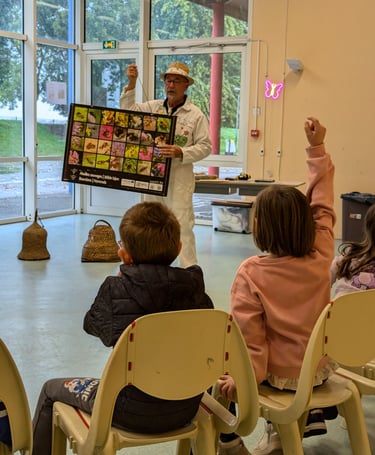 atelier apiculture avec des enfants 5ans