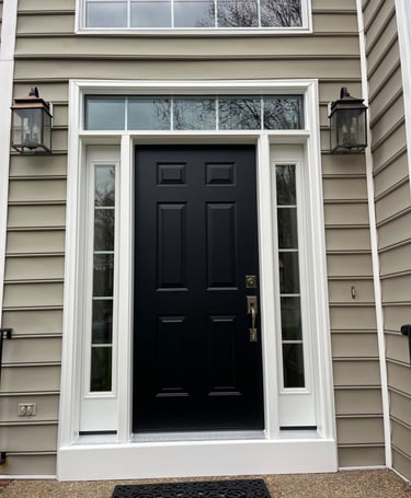 Entry door with sidelines and transom in Fredericksburg VA