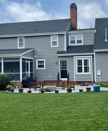 New siding and windows on house in Fredericksburg VA area