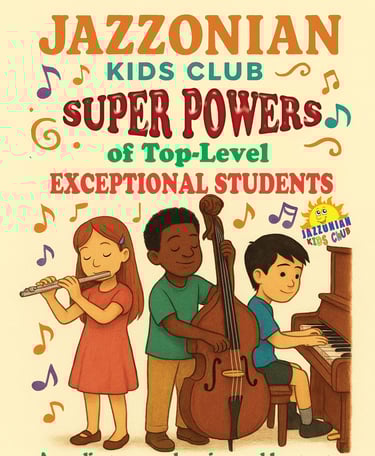 Jazzonian Kids Club Presents a New Book: Super Powers of Top-Level Exceptional Students