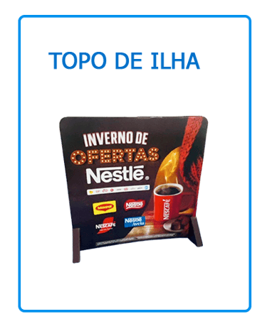 imagem de uma display Topo de ilha 