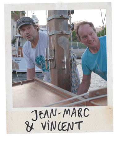 Polaroïd frères qui font de la voile