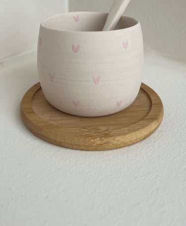 une mini cup coeur