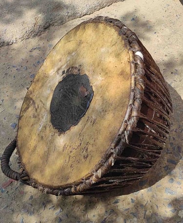 Indian Folk Kettledrum Nagada – Handcrafted Percussion Instrument Used in Rural and Tribal Celebrations
