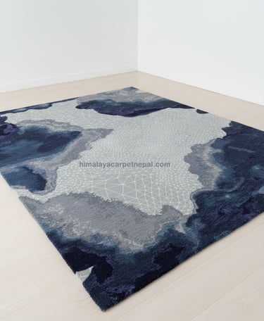 Custom bespoke handmade rugs crafted in Nepal – abstract design-Himalaya Carpet Industries