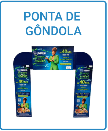 imagem de um display de gôndola 