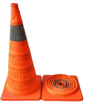 Cono de señalización vial seguridad tránsito - Elementos protección - Extintores FireStop Bogotá