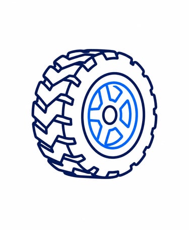 Electric dirt bike feature icons for motor battery brakes tires and frame strength