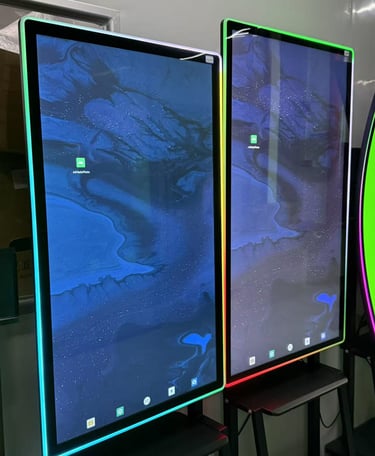 LED halo display for gaming and slot machines