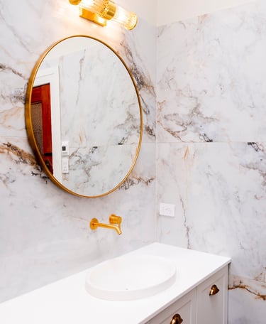 Marble bathroom renovation
