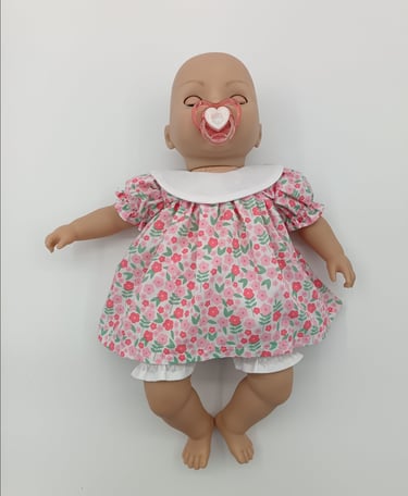 Zapf Baby Annabell doll in pink floral dress
