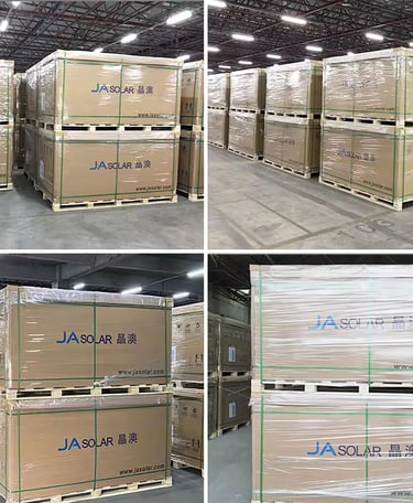 JA Solar Panel Pallet