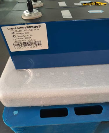 top view of CATL prismatic lithium cells