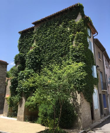 Holiday rental exterior in Quillan Aude Valley street view