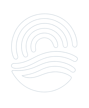 Official logo for Mallorca Unlocked, featuring an abstract icon with fluid lines symbolizing experiences of the island.