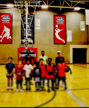 Large indoor basketball gym for youth basketball scrimmages and community building