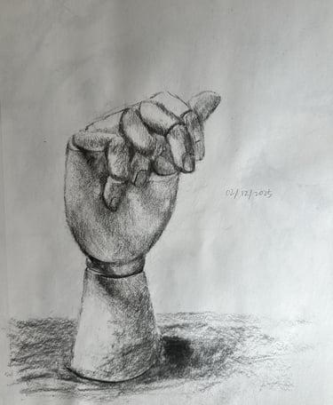 Hand, Charcoal