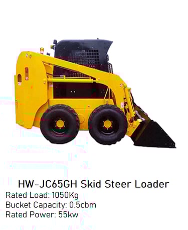 Brand New HW-JC65GH Skid Steer Loader - Rated Load: 1050Kg image