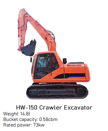 Brand New 14800kg HW-150 Crawler Excavator image