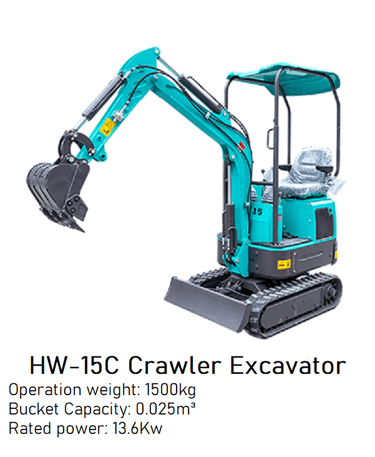 Brand New 1500kg HW-15C Crawler Excavator image