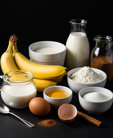 Banana Cake Ingredients from PremiYum Foods!