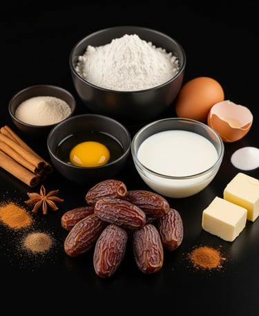 Dates Cake Ingredients from PremiYum Foods!