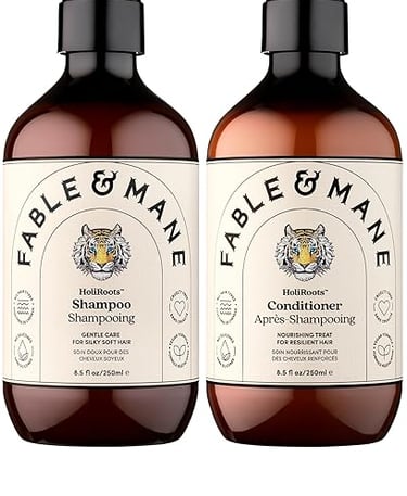 two bottles of soap with a bottle of soap