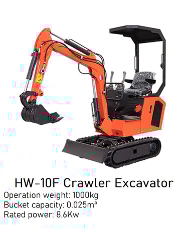 Brand New 1000kg HW-10F Crawler Excavator image