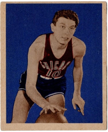 1948 Bowman No 55 Max Zaslofsky Basketball Card