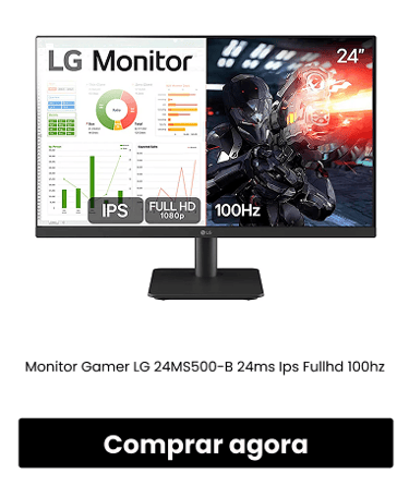 Monitor Gamer LG 24MS500-B 24ms Ips Fullhd 100hz