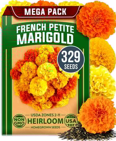 HOME GROWN Petite French Marigold Seeds