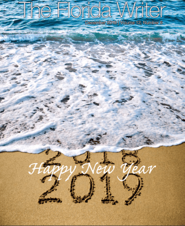 a digital magazine cover with a beach