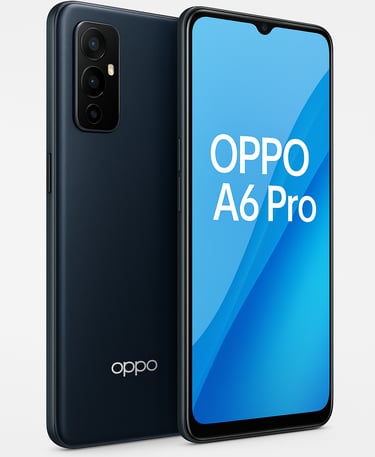 a smartphone phone with the oppo a9 pro on the back of it