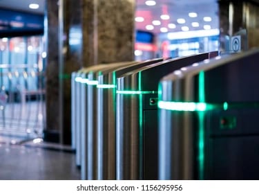 catraca de controle de acesso