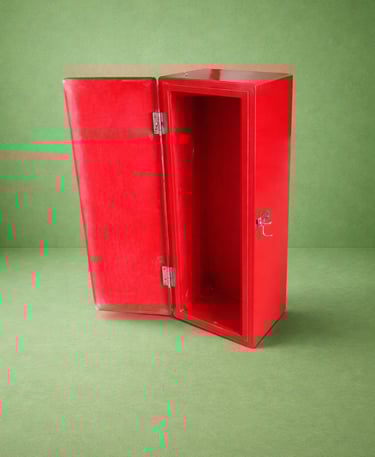 Gabinete para un extintor en fibra de vidrio