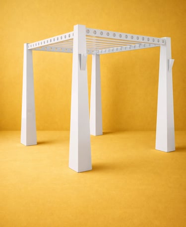 gazebo para bodas en fibra de vidrio