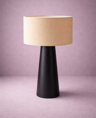 Lámpara de noche tipo hongo en fibra de vidrio