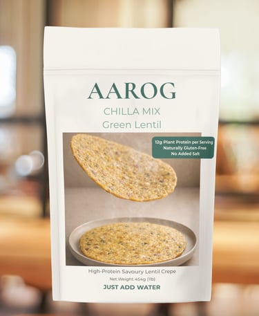 Aarog_Green lentil chilla