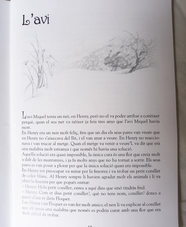 first page of early writing book